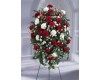 Crimson and White Standing Spray